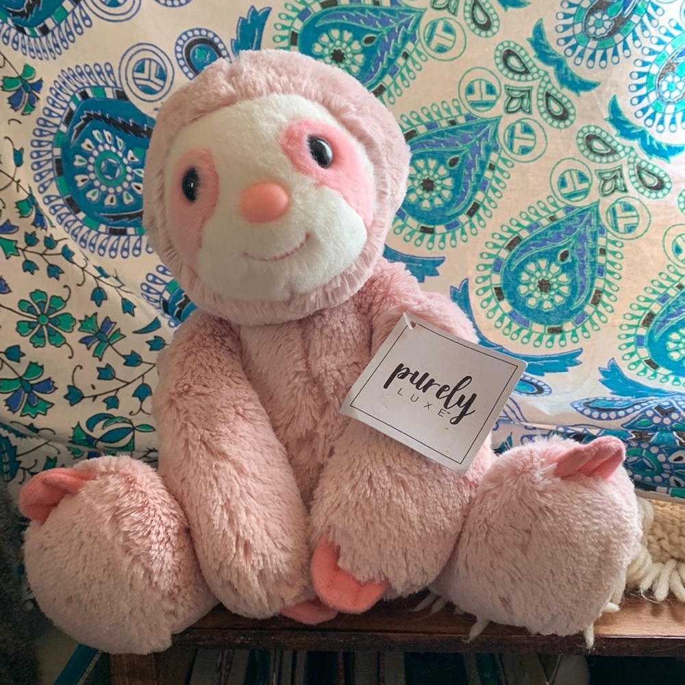 Pink Sloth Stuffed Animal 🦥